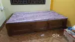 Teak wood Box khat(bed).little bigger than single bed