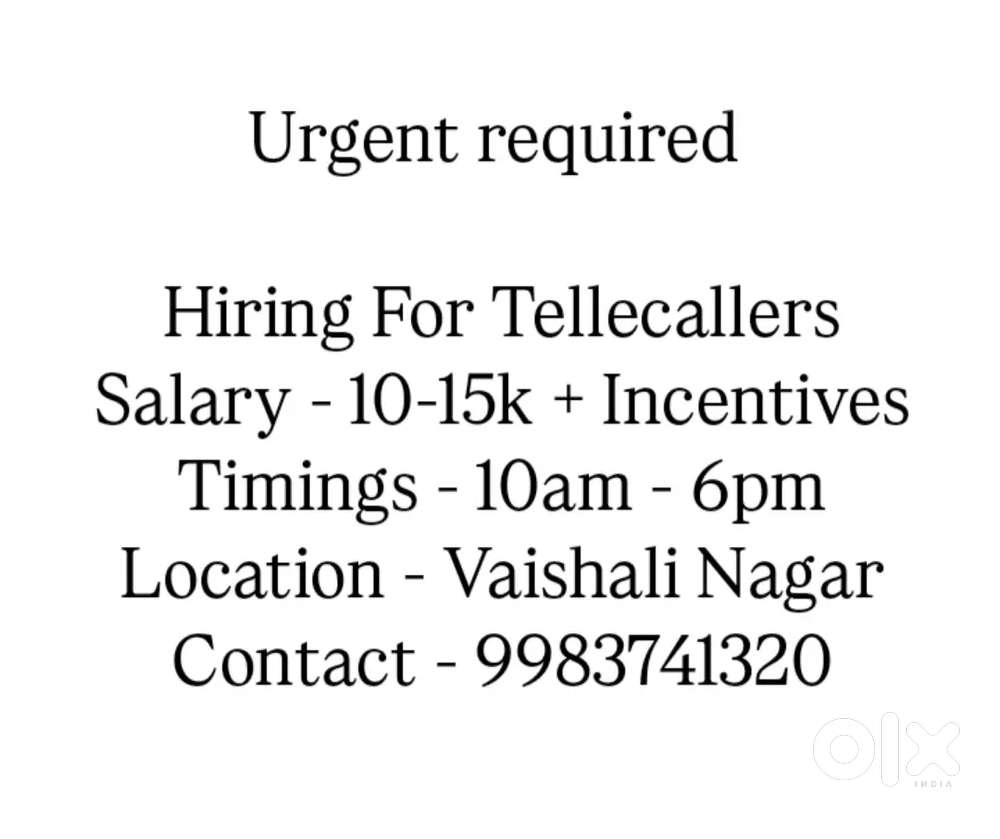 Job for girls