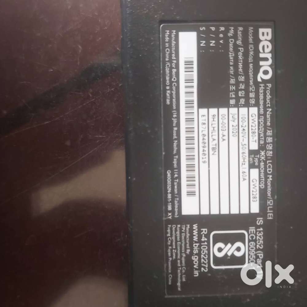 BenQ 22 LCD Monitor GW2280-T Mfg year 2020