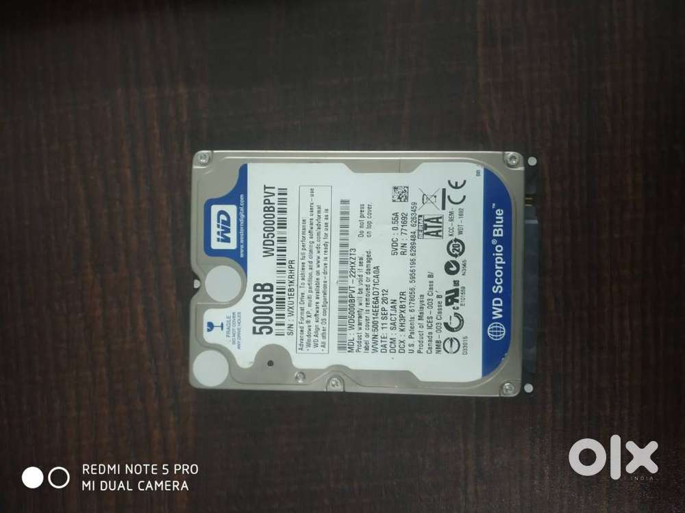 Hard disk available @800/-