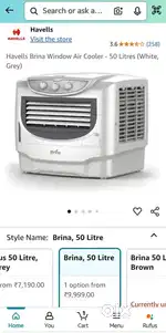Havells Brina air cooler 50 litter