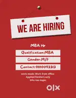 MBA Hr freshers only