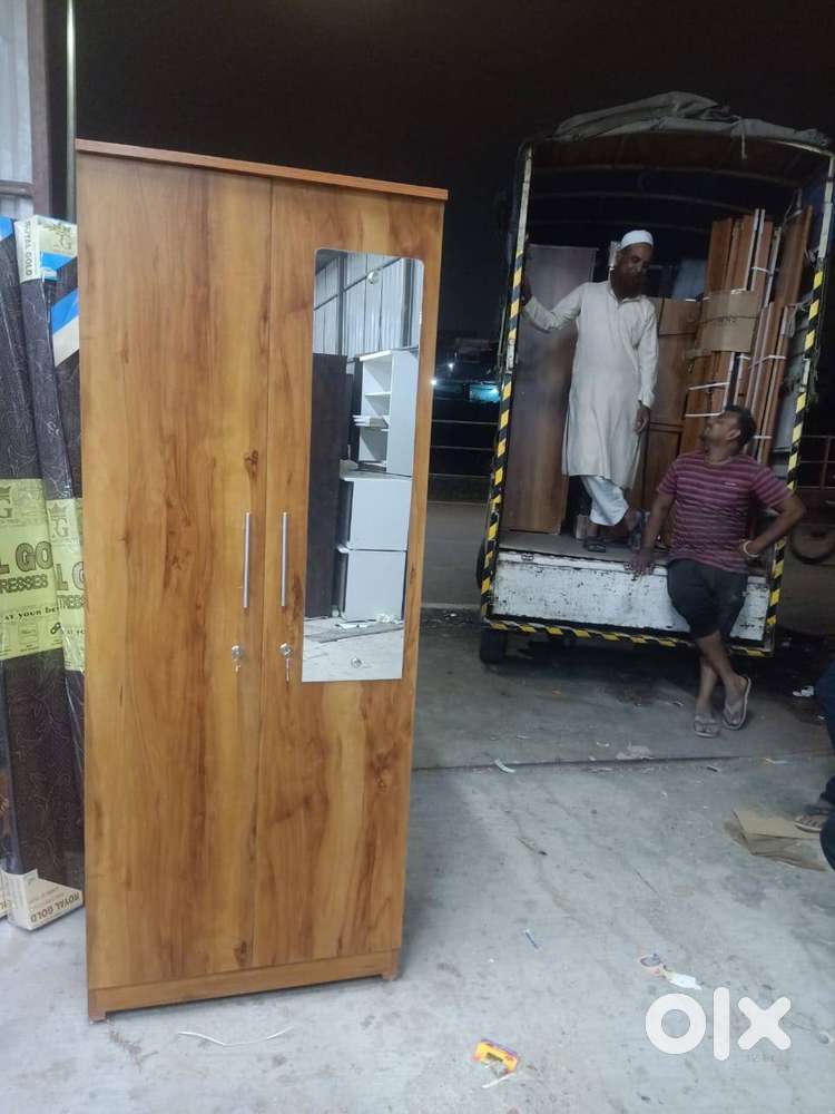 NEW 2 DOOR WARDROBE WITH MIRROR DIRECT FROM FACTORY