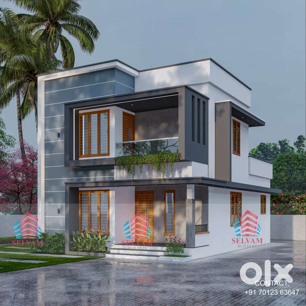 3bhk Villa Near Kannadi, Under Constrction Stage