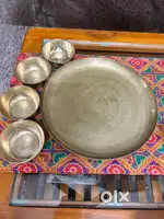 11-inch Bronze thalli set Matt finish