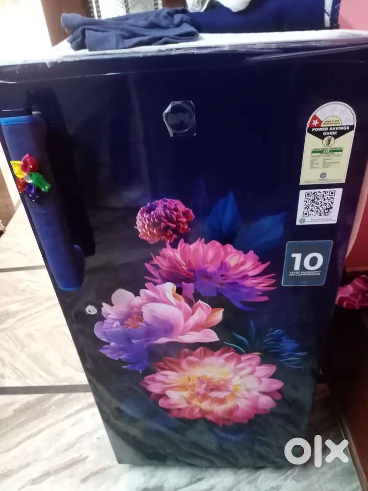 Single door fridge bpl company colour blue condition good .