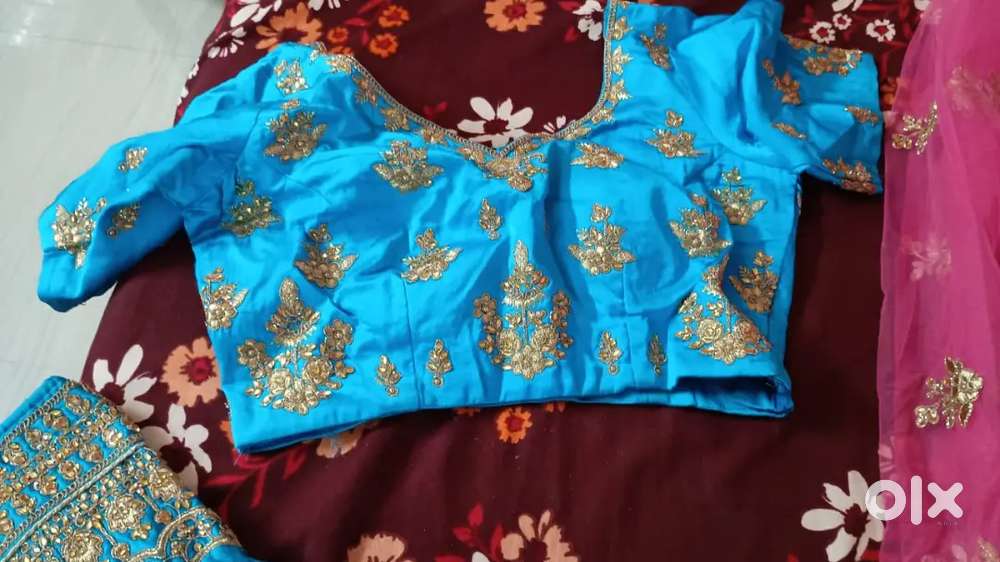 Sky blue Lehenga