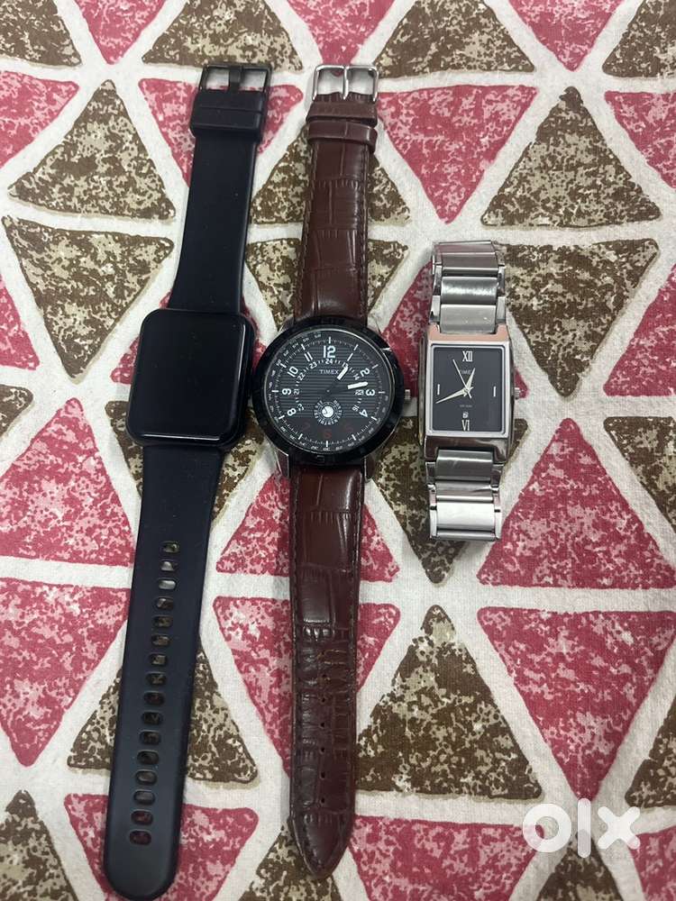 2 Timex and 1 Helix Smartwatch
