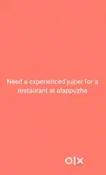 Need Experienced Juicer