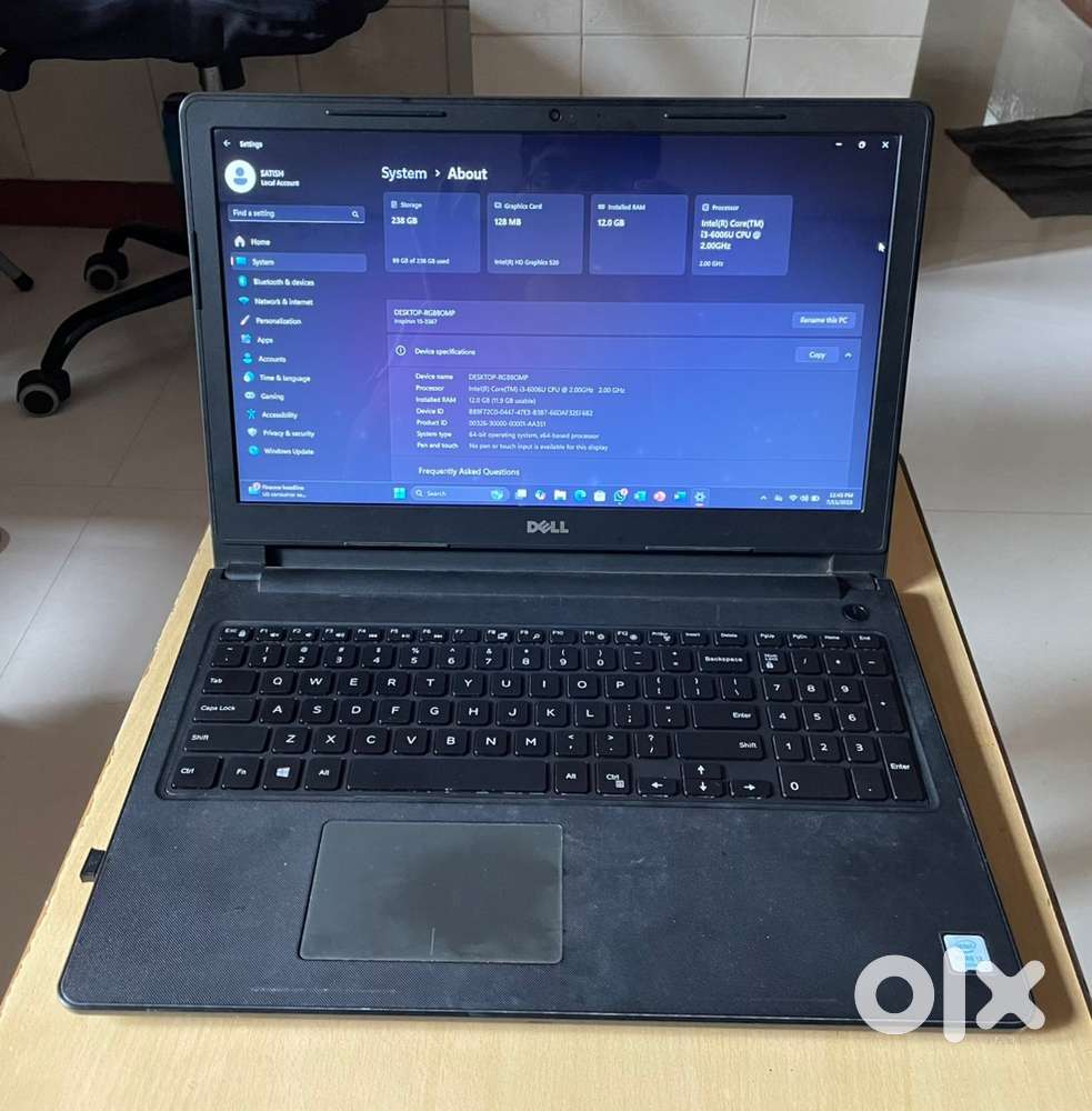 Dell Inspiron 15 core i3 6th Gen
