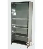 Steel rack 8 ft x 3 ft closed three sides