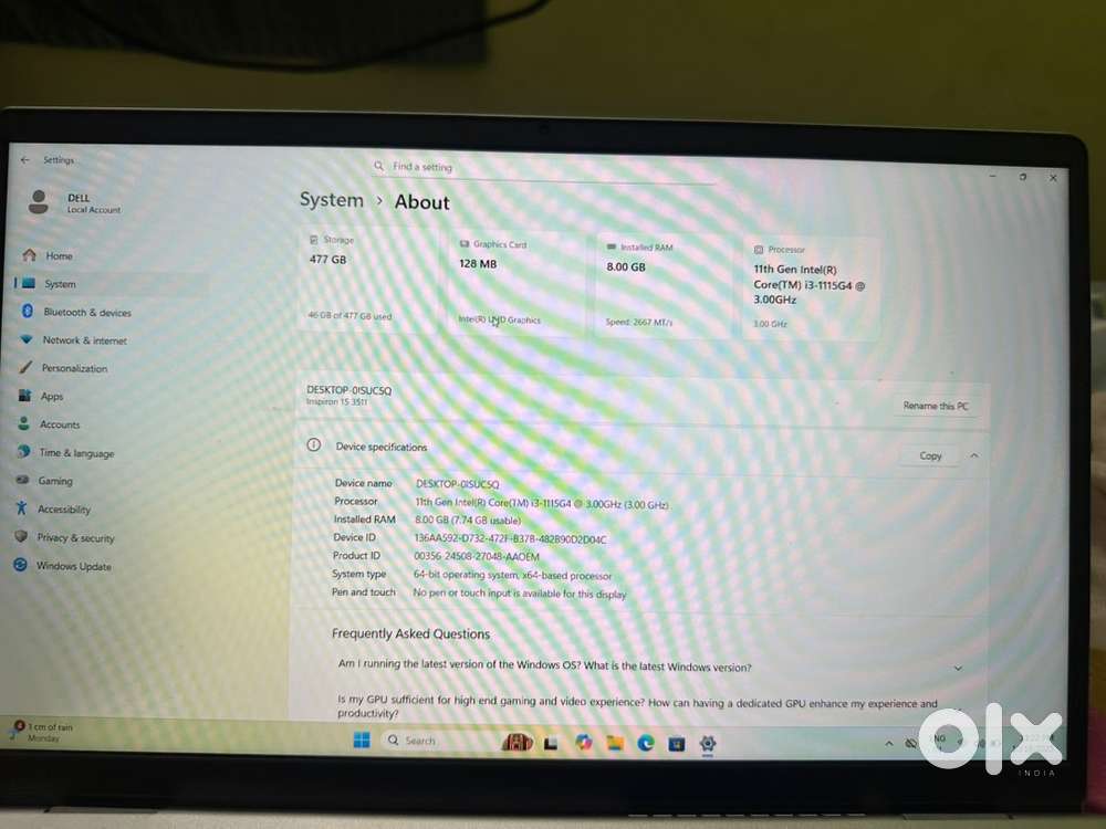 Dell inspiron 15 3000