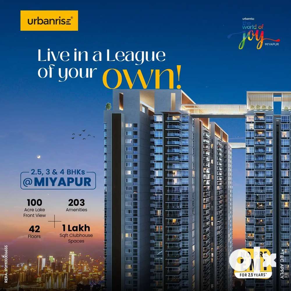 Luxury 3BHK flats in 42 floors gated Community @ Miyapur.