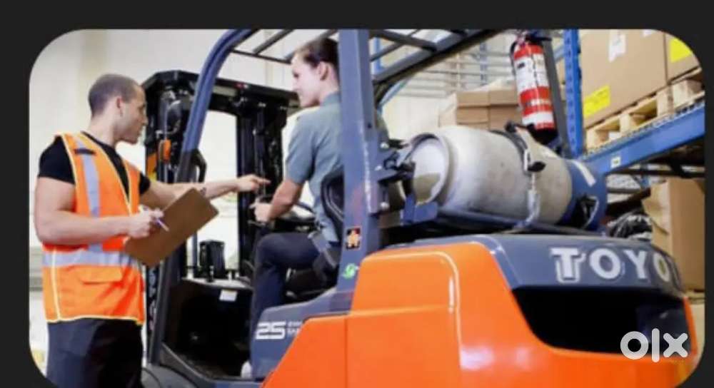 Forklift operating job