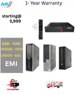 2GB Graphics  Ram - 8GB DDR3  All Basic Software Loaded  1 - Year War