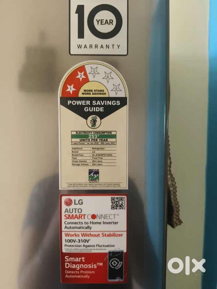Sale refrigerators LG company , 284 liters