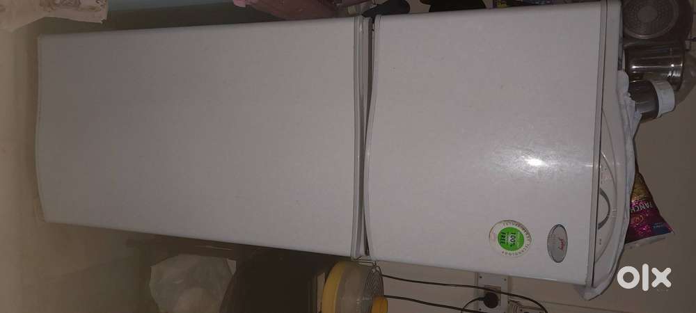 Godrej pentacool double door along with videocon semi washing machine