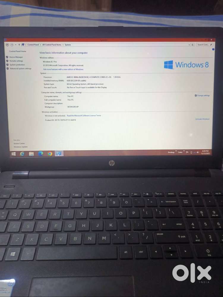 HP laptop.