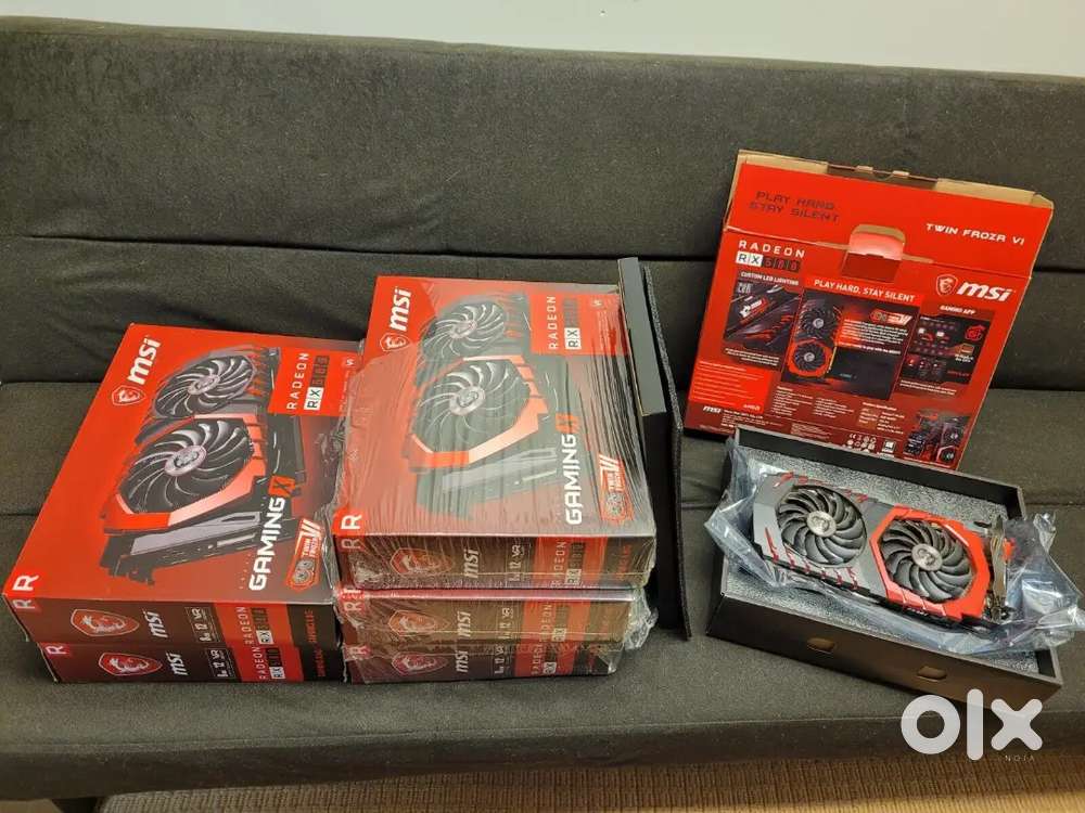 6 MSI Radeon RX 580 Gaming X 8GB GDDR5 Graphics Cards