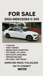 Mercedes-Benz C Class 2024 Petrol 7500 Km Driven