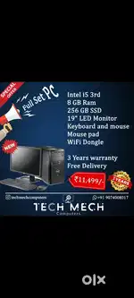 Intel 17,i5,i3 Full Set New Desktops/Pc/Computer