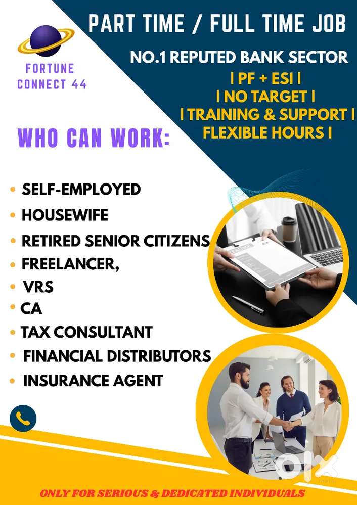 PART-TIME/FULL-TIME JOB–Agency Partner–Secure Your Future in Banking