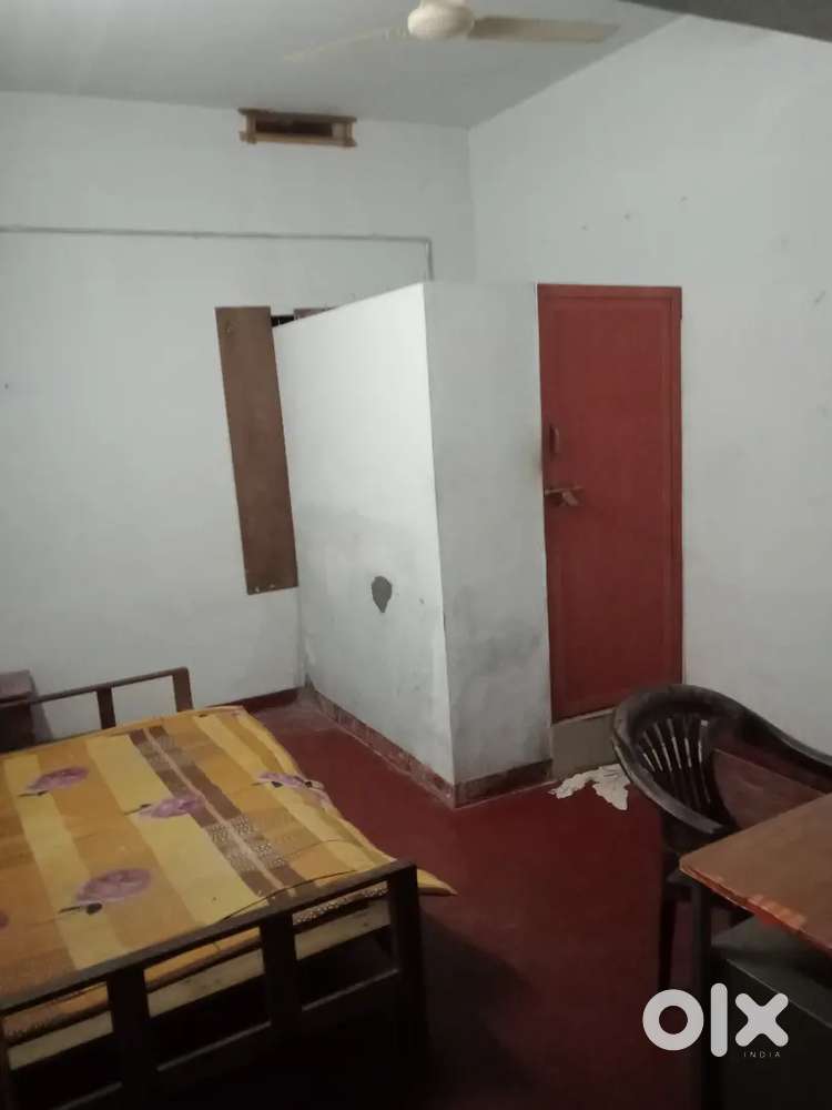 Semi furnished single bedroom with attached bathroom for rent