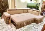 New brand l sofa cum bed