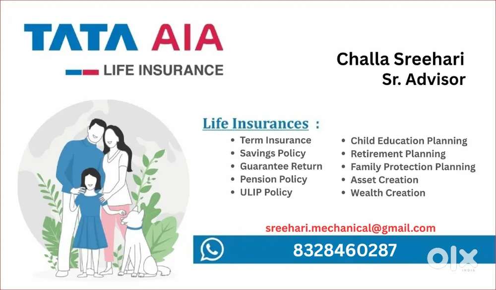 TATA AIA & NIVA BUPA & TATA AIG ALL HEALTH POLICYS & TERM & SAVING