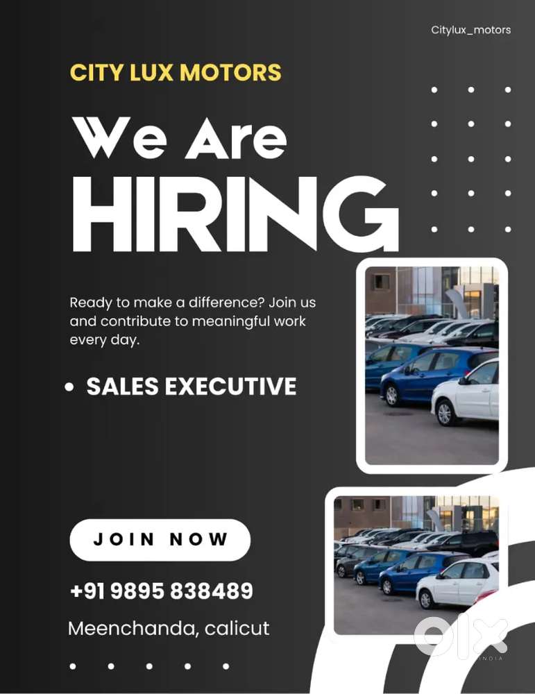 Pre-owned cars showroom