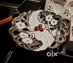 LARGE DAIMOND STUDDED BEAUTIFUL BLACK AND WHITE BOWL-BRAND NEW•
