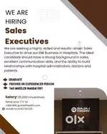 Hiring Sales Executives – Bajaj Finserv (Hospitals EMI Business)