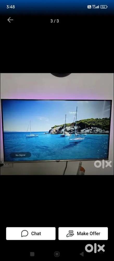 led tv 43inch thomson 4k smart android voice rimote IPS display