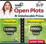 Open plots for sale at Bhongiri’