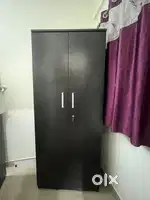 Modern Black Wooden Almirah