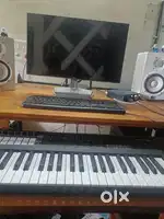 Computer table for music production