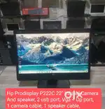 Hp Prodisplay P222C 22 Inbuild Camera And speaker, 2 usb port, Vga