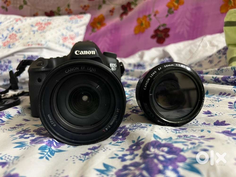Canon 6D body with 24-105mm F4 + 50mm F1.8 lens