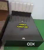 HAMZA FURNITURE NEW DESIGNER PARTICLE BOARD WOOD BED 4BY6
