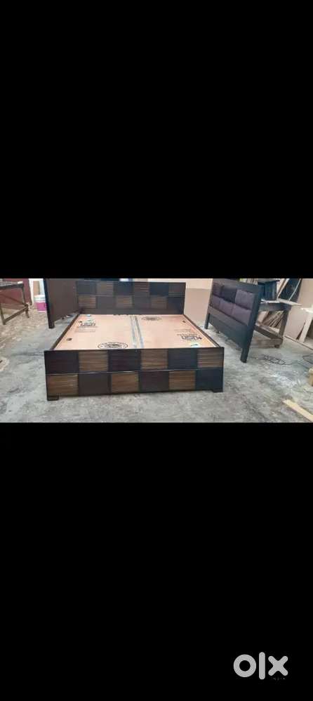 New brand double bed with storage king size 6*6 po