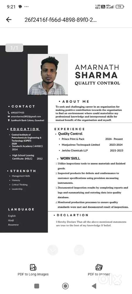 I urgently need a Job