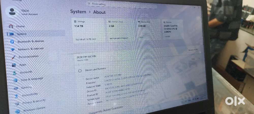 Loptop Sell Dell i3