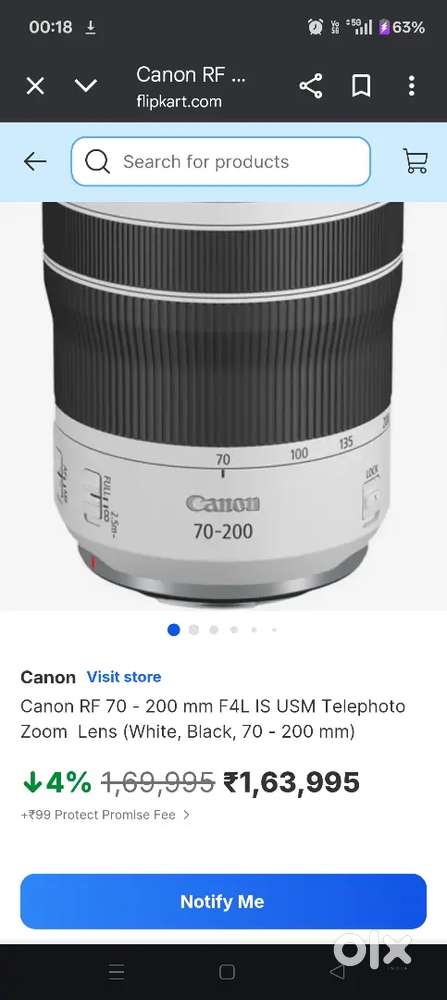 Canon RF 70-200mm f4 L IS Lens // Barely used