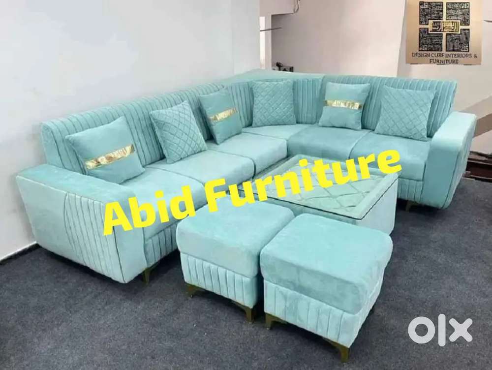 Top branded l shape corner sofa set 3 years warranty AA 46