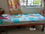 Solid wood single Bed with Mattress and king size matress