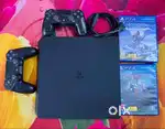 PS4 Slim 500GB –ExcellentCondition–2 Controllers+2 Games - Urgent Sale