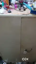 Small Metal 2 door cupboard