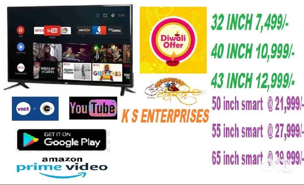 40 INCH SMART LED TV ONLY IN 10,999/-