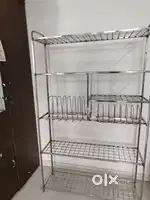 Kitchen Stainless Steel Shelves Rack Mandani