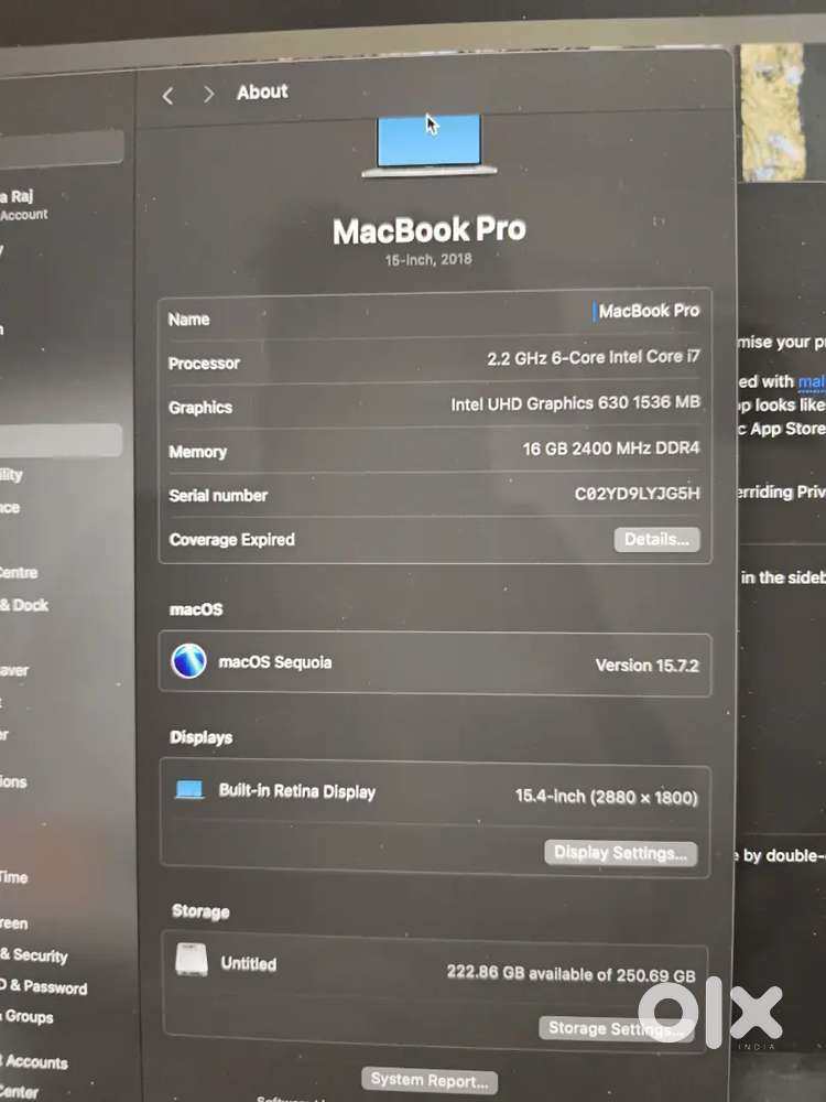 MacBook Pro i7 16/256